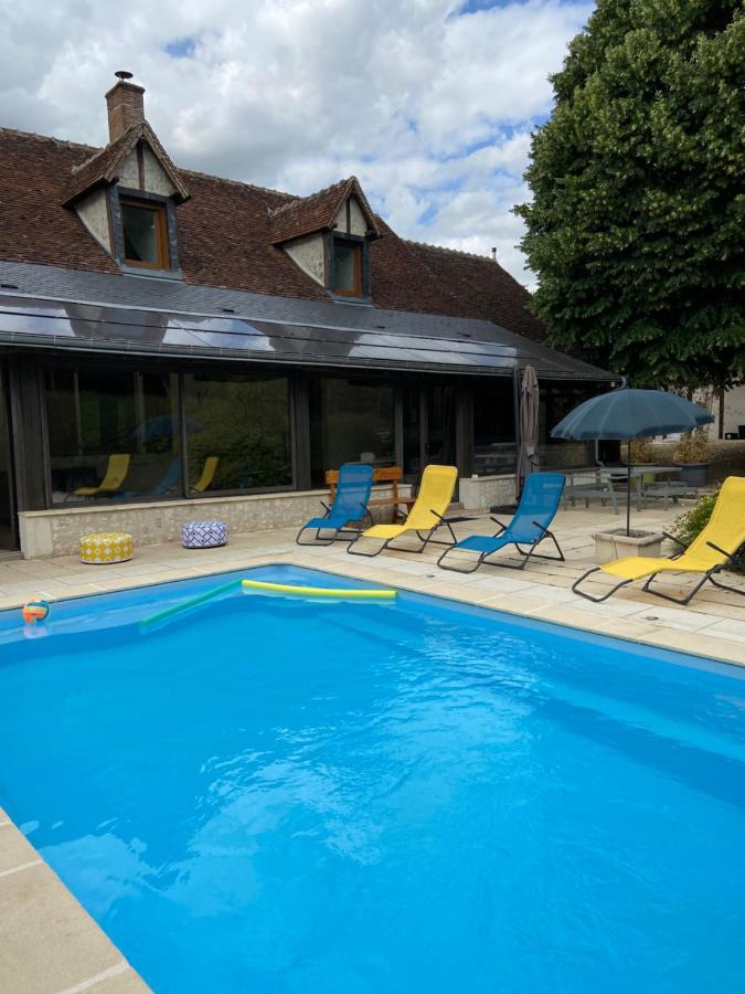 La Charmeraie : gîte de charme, piscine et spa Thésée Extérieur photo